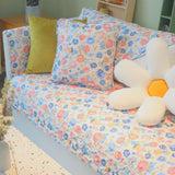 Floral Sketch Quilted Sofa Cover
