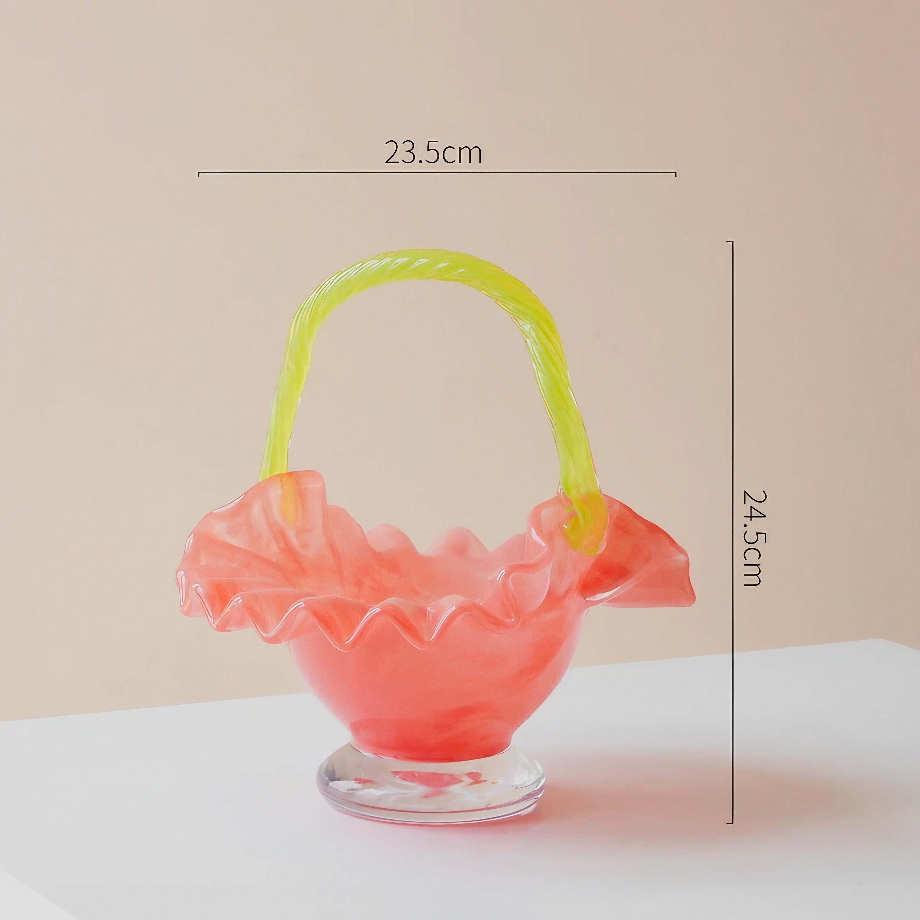 Floral Twist Glass Bowl