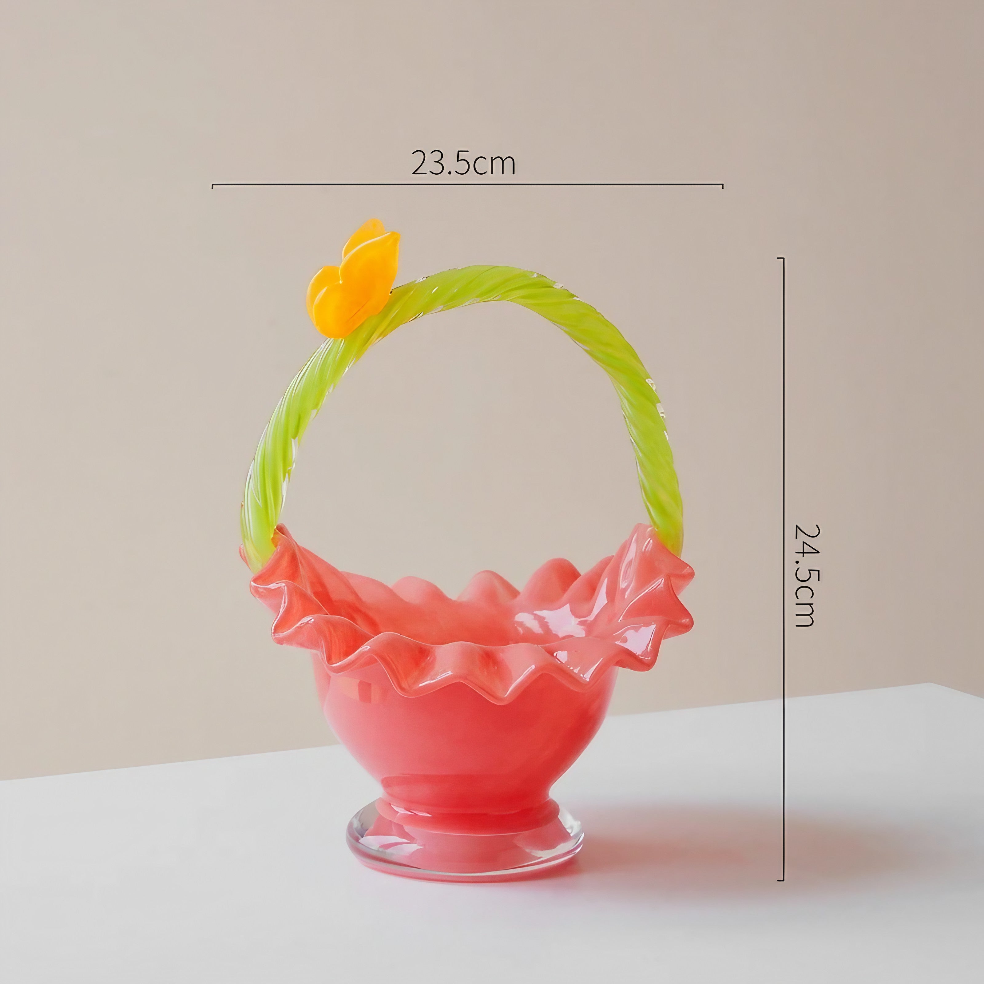 Floral Twist Glass Bowl
