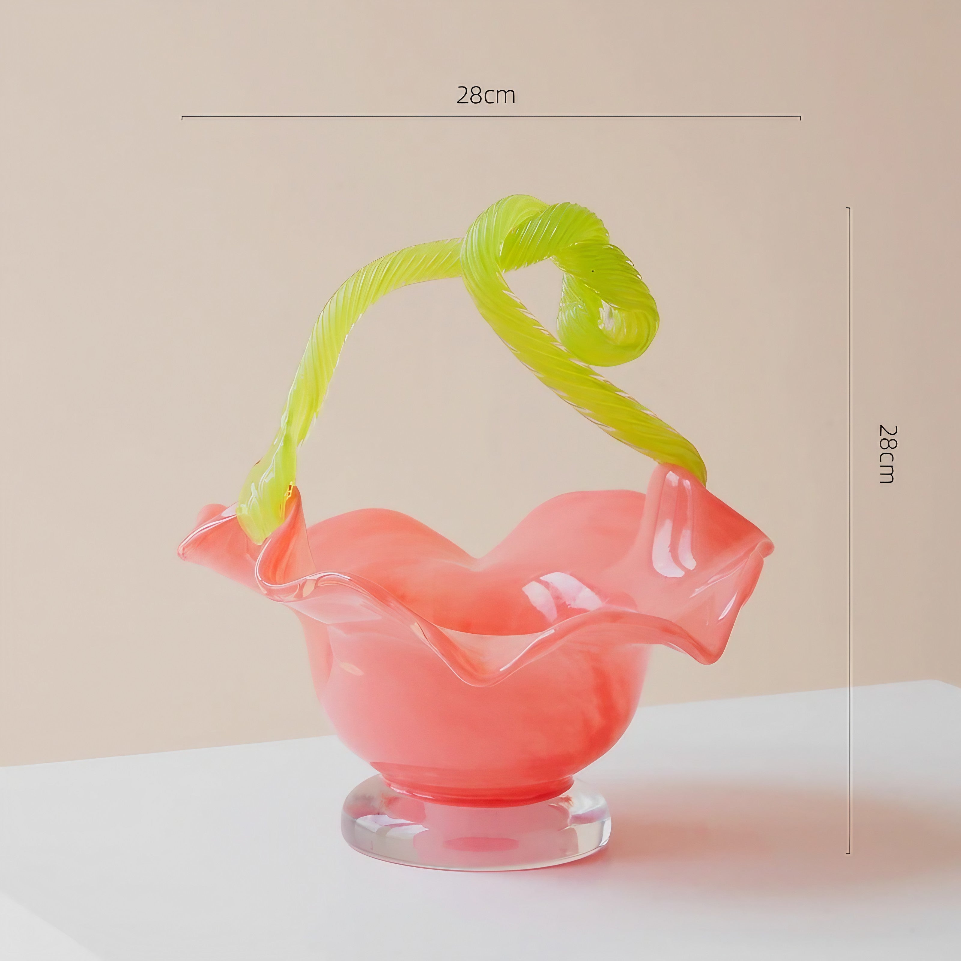 Floral Twist Glass Bowl
