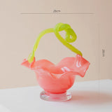 Floral Twist Glass Bowl