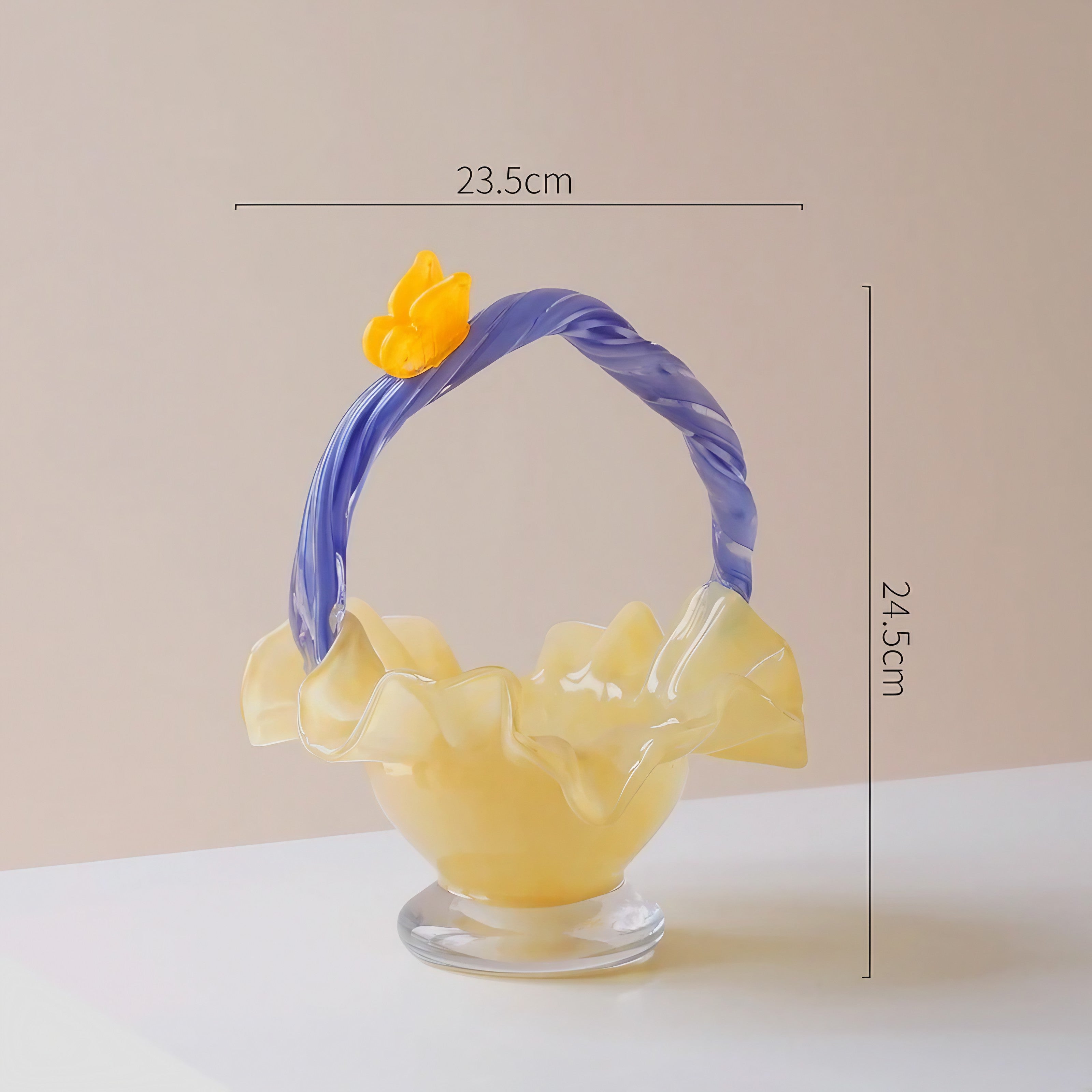 Floral Twist Glass Bowl