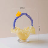 Floral Twist Glass Bowl