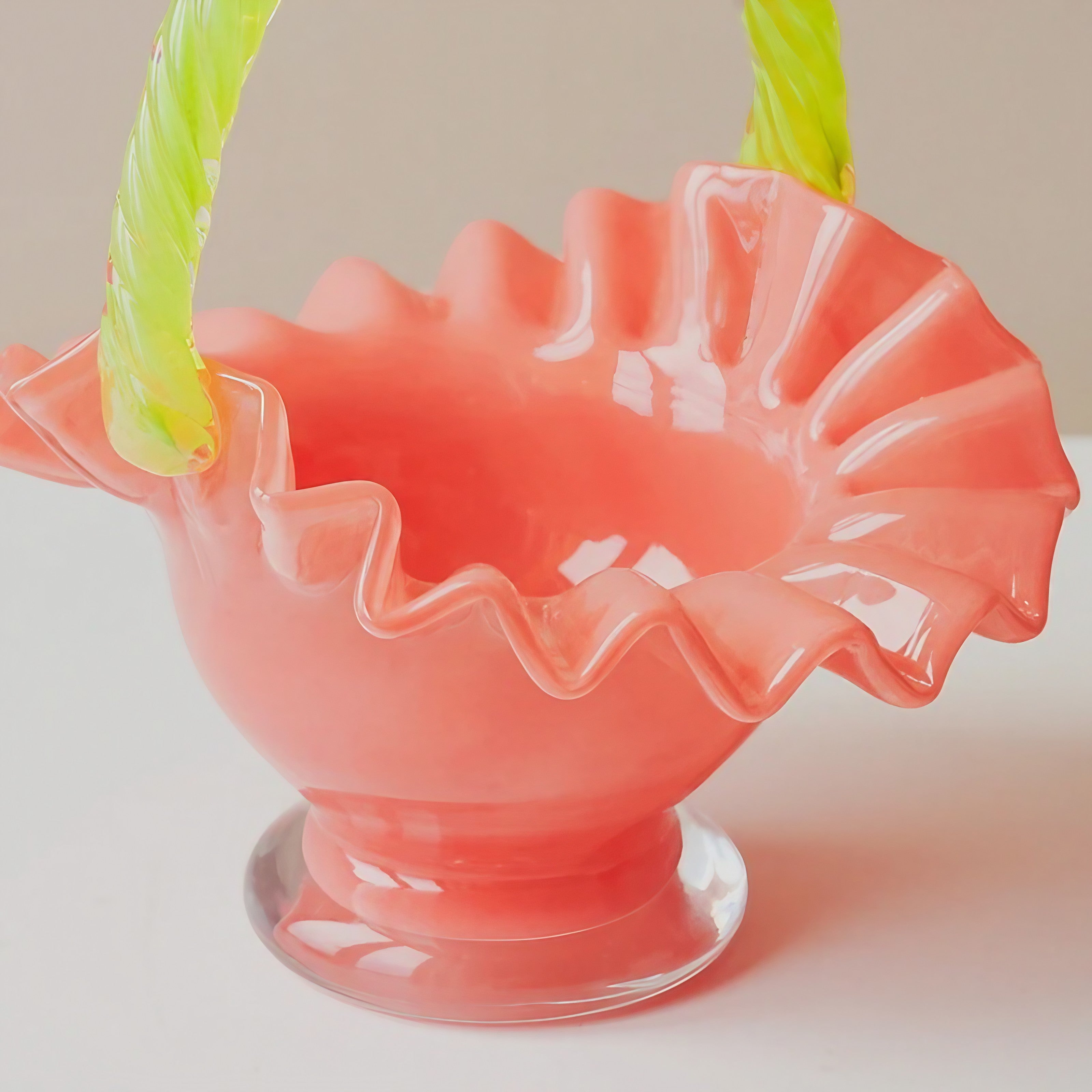 Floral Twist Glass Bowl