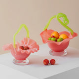 Floral Twist Glass Bowl