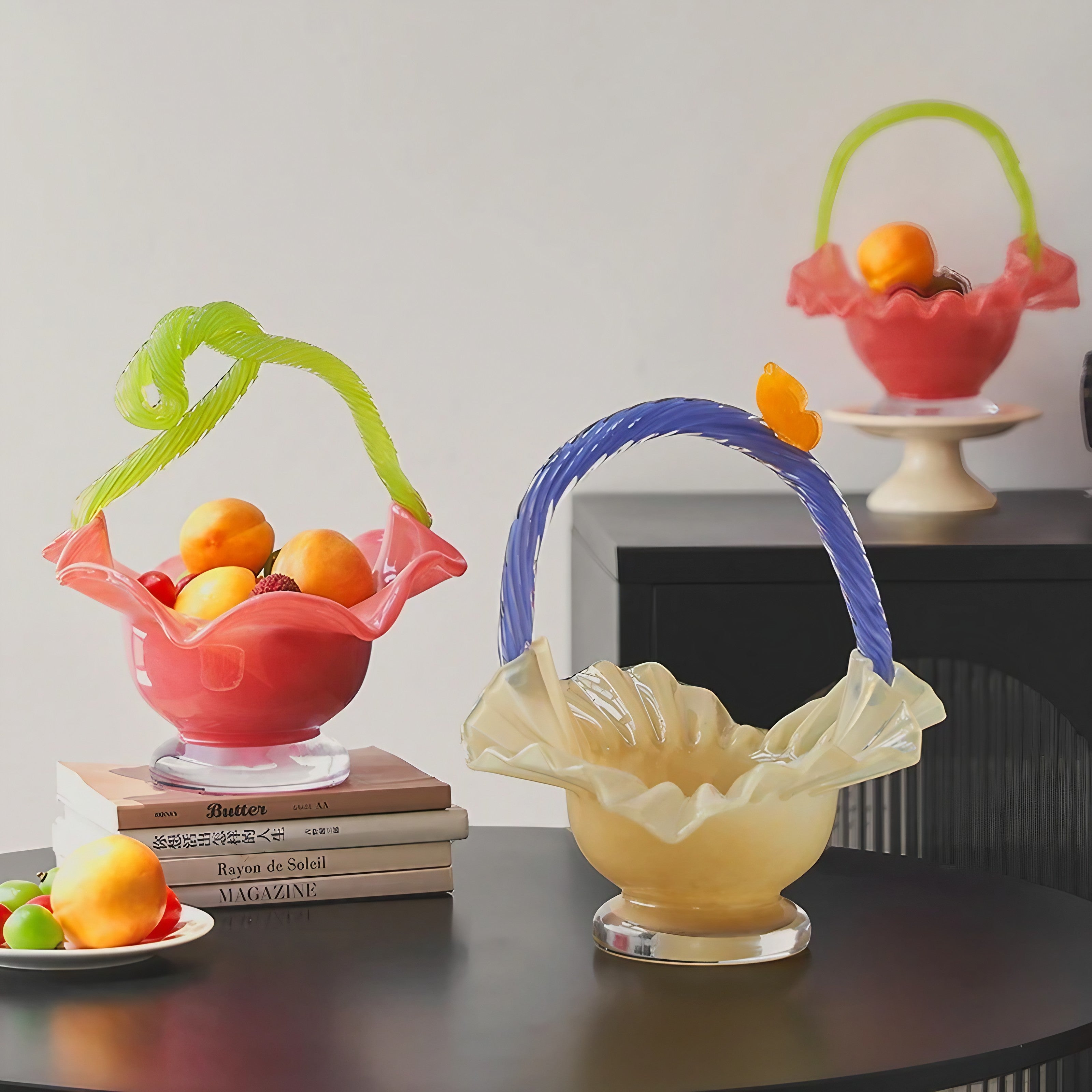 Floral Twist Glass Bowl