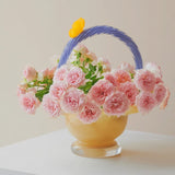 Floral Twist Glass Bowl