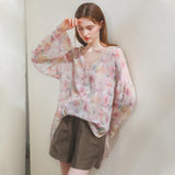 Floral Veil Blouse