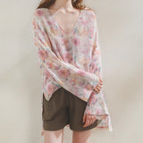 Floral Veil Blouse