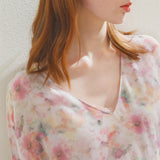 Floral Veil Blouse