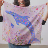 Floral Whale Dream Scarf