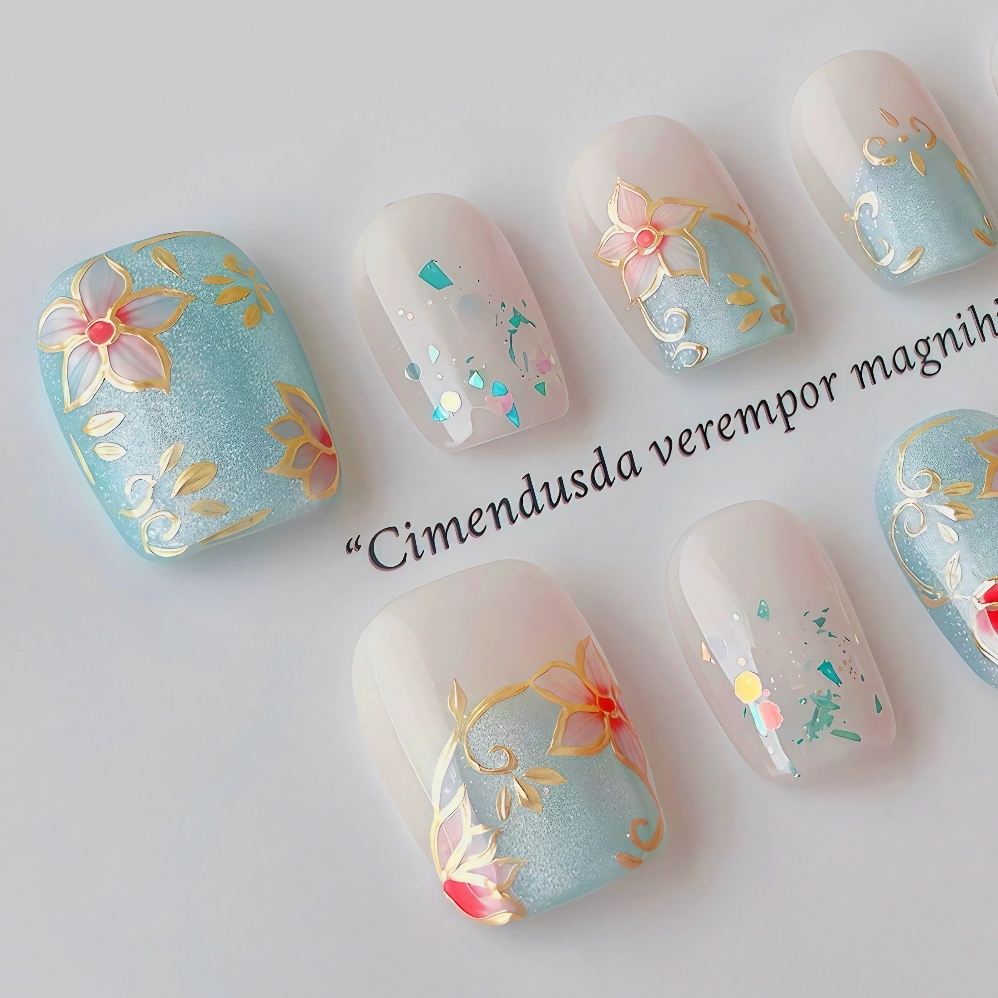 Floral Whisper Nails