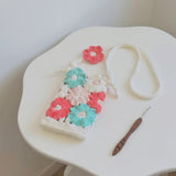 Flower Crochet Bucket Bags