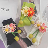 Flower Puff Socks