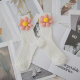 Flower Puff Socks