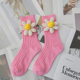 Flower Puff Socks