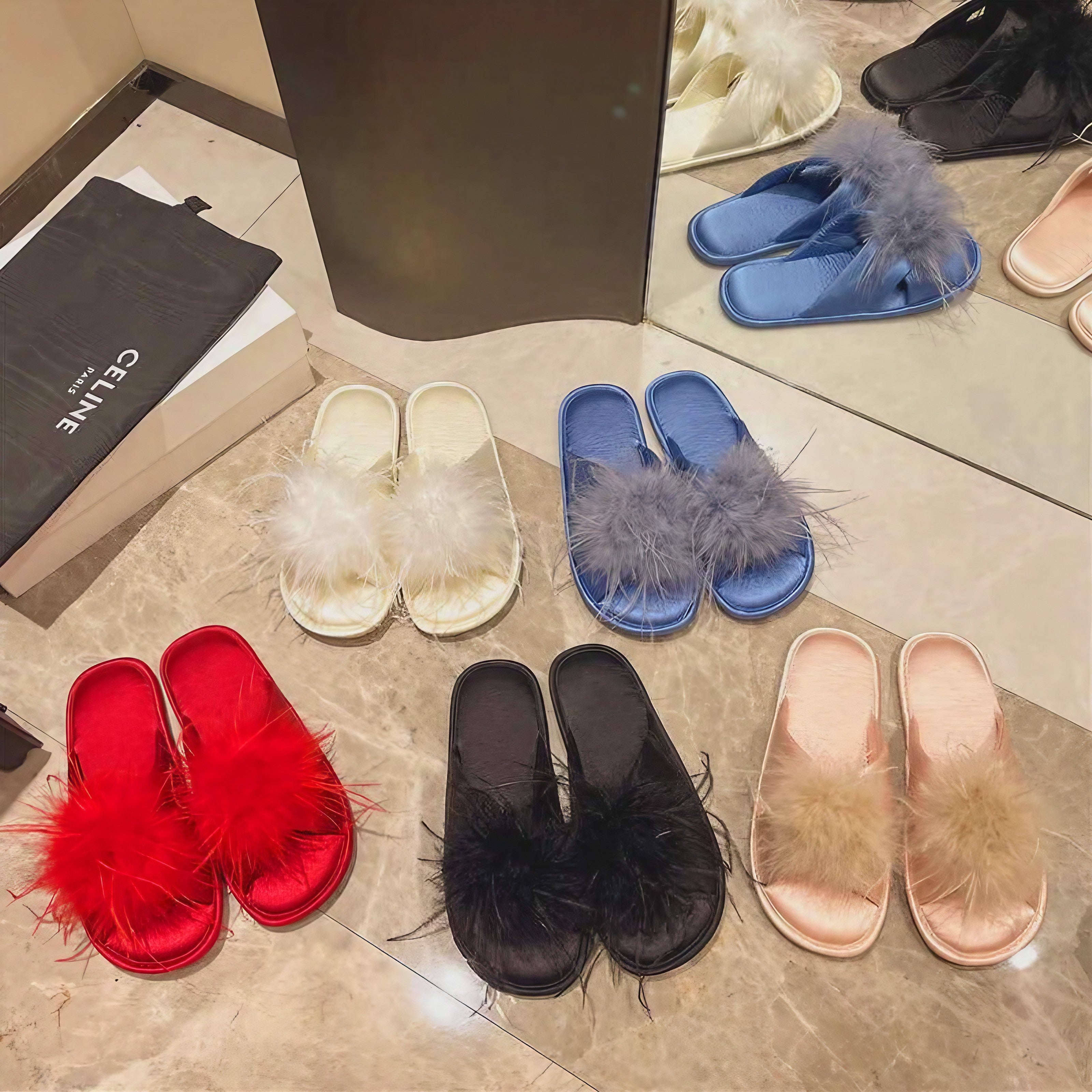 Fluffy Bloom Slippers