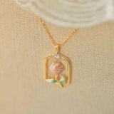 Rosebud Charm Necklace