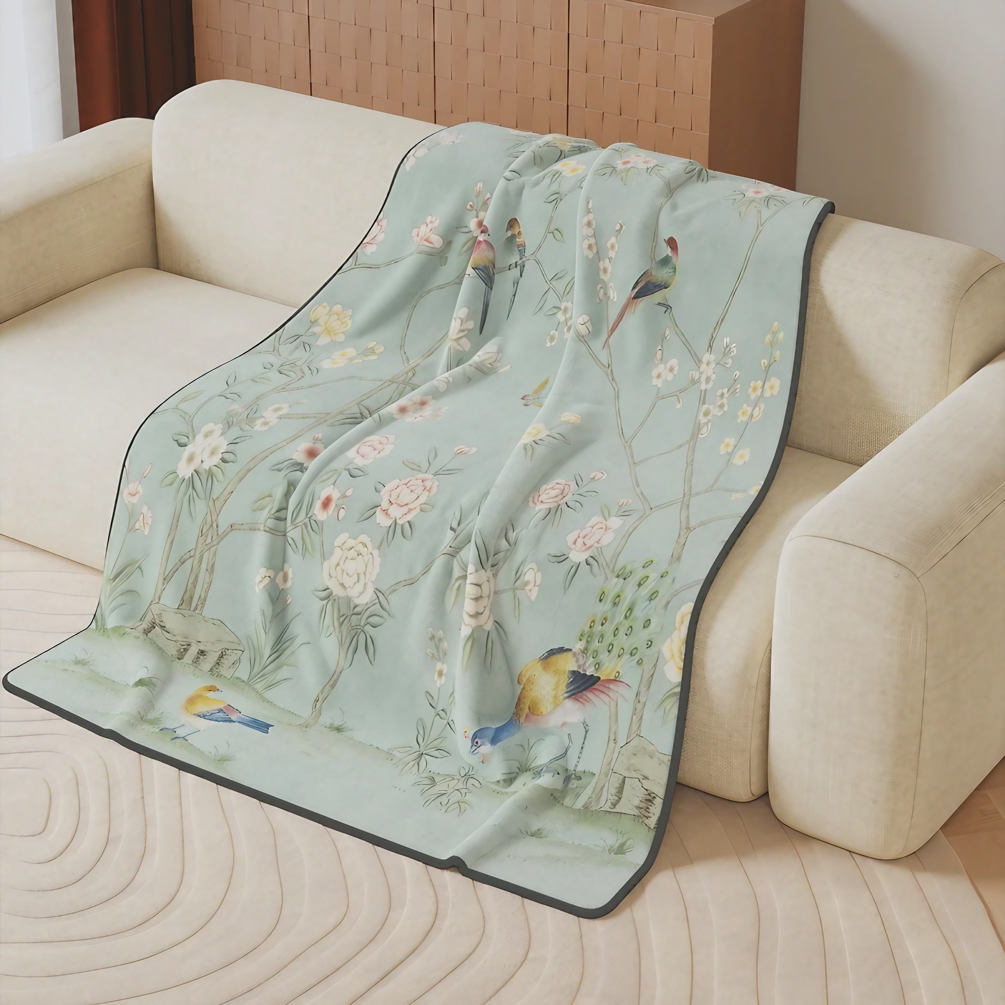 Dusty Rose Bird Blankets