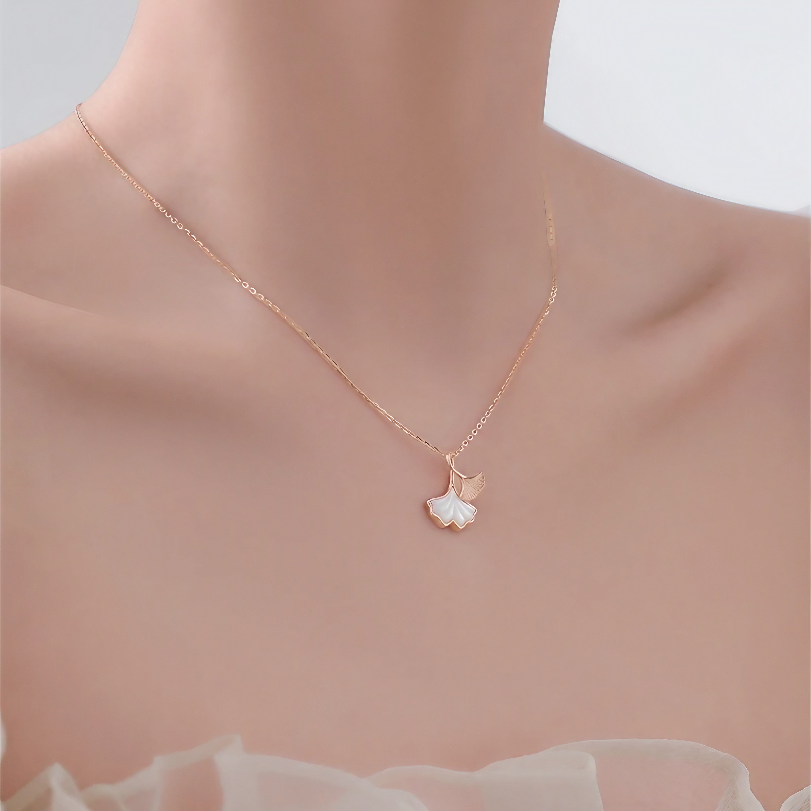 Ginkgo Whisper Necklace