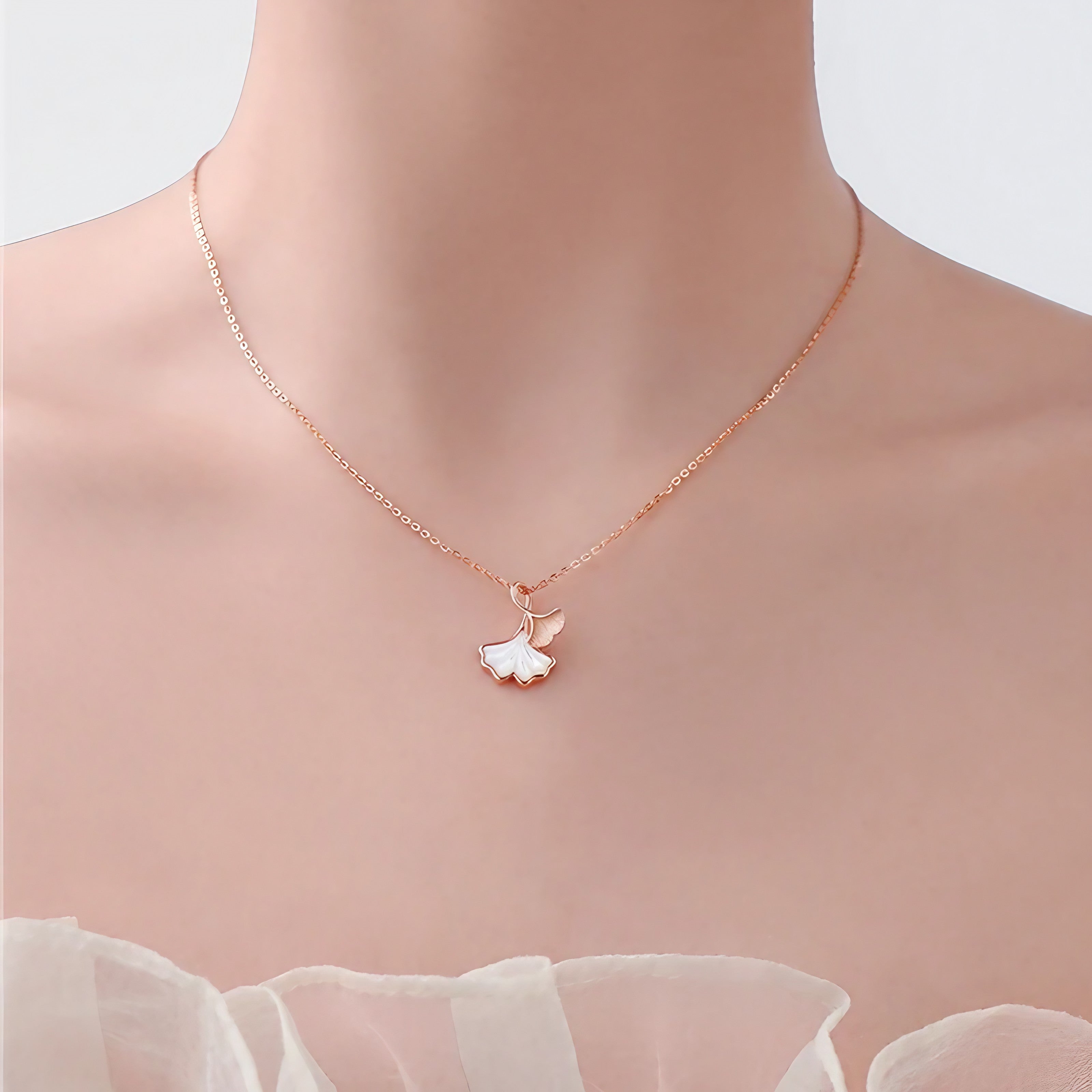 Ginkgo Whisper Necklace
