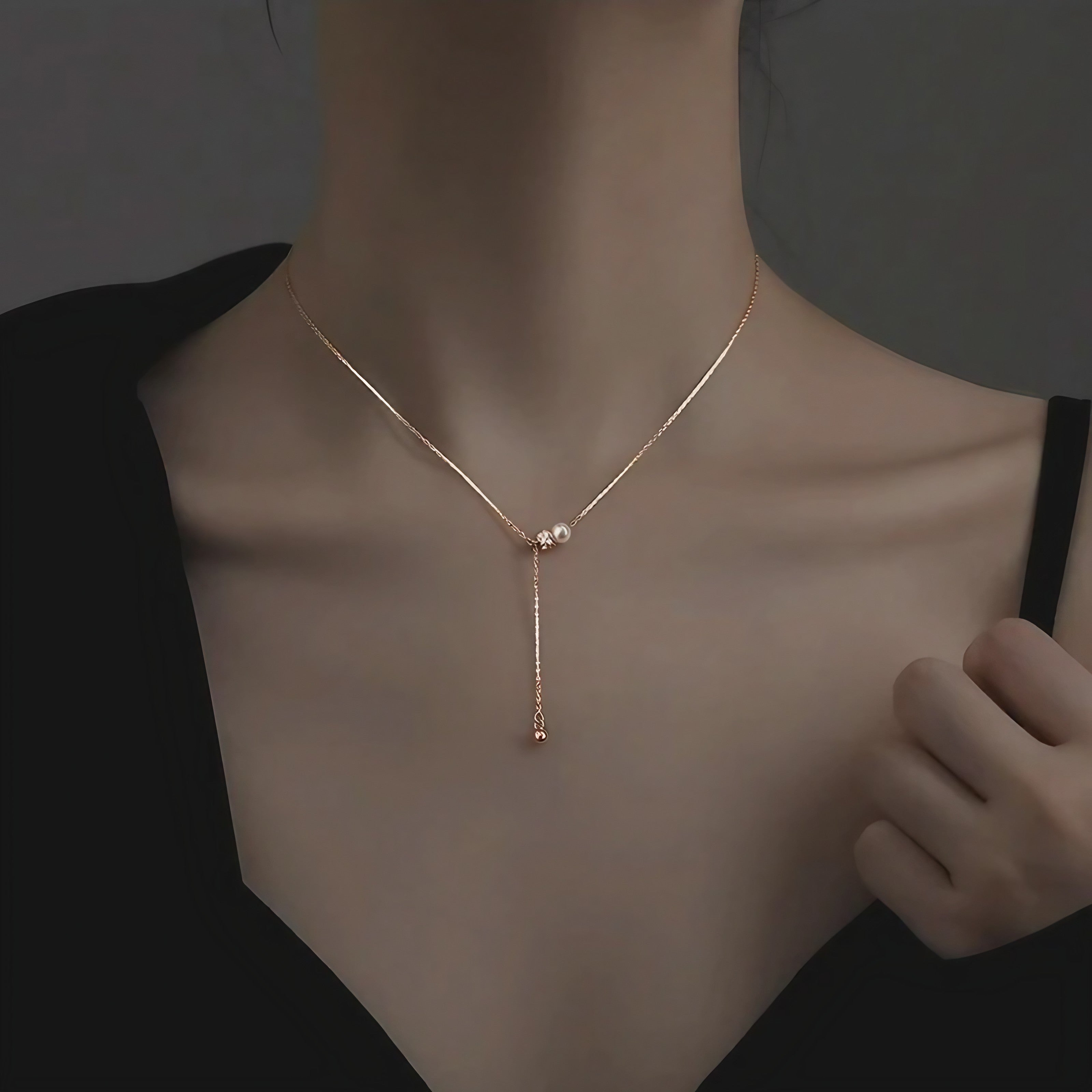 Golden Grace Y-Necklace