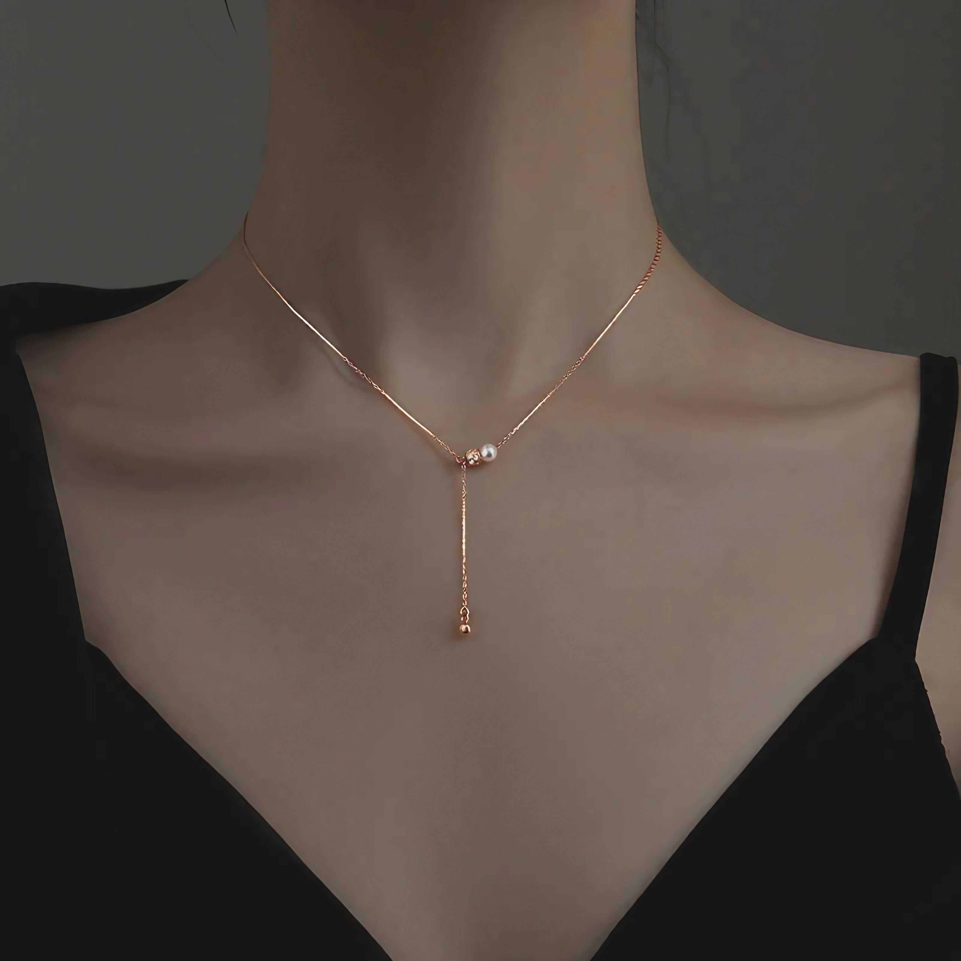 Golden Grace Y-Necklace