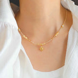 Golden North Star Necklace