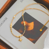 Golden North Star Necklace