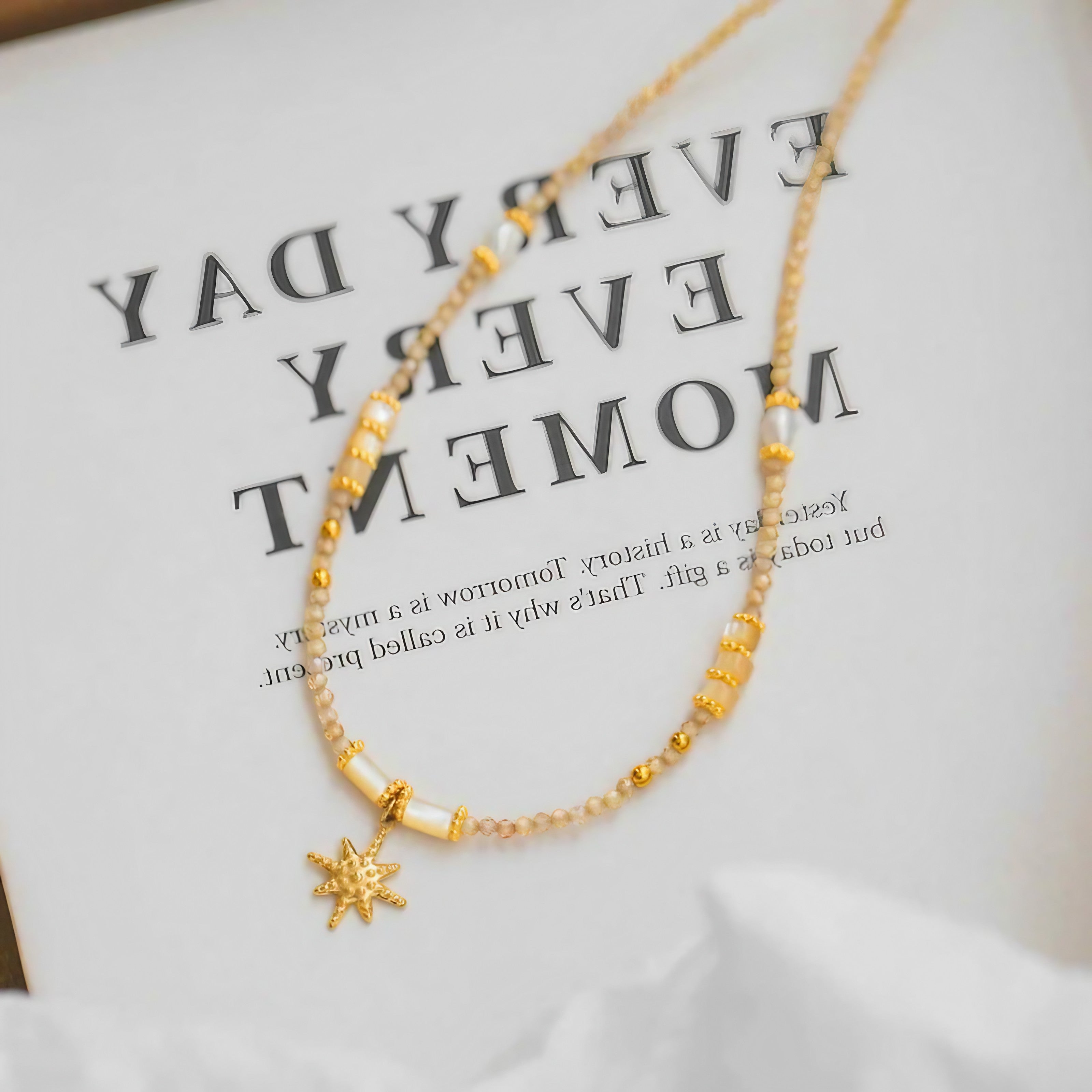 Golden North Star Necklace