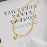 Golden North Star Necklace