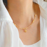 Golden North Star Necklace