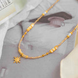 Golden North Star Necklace