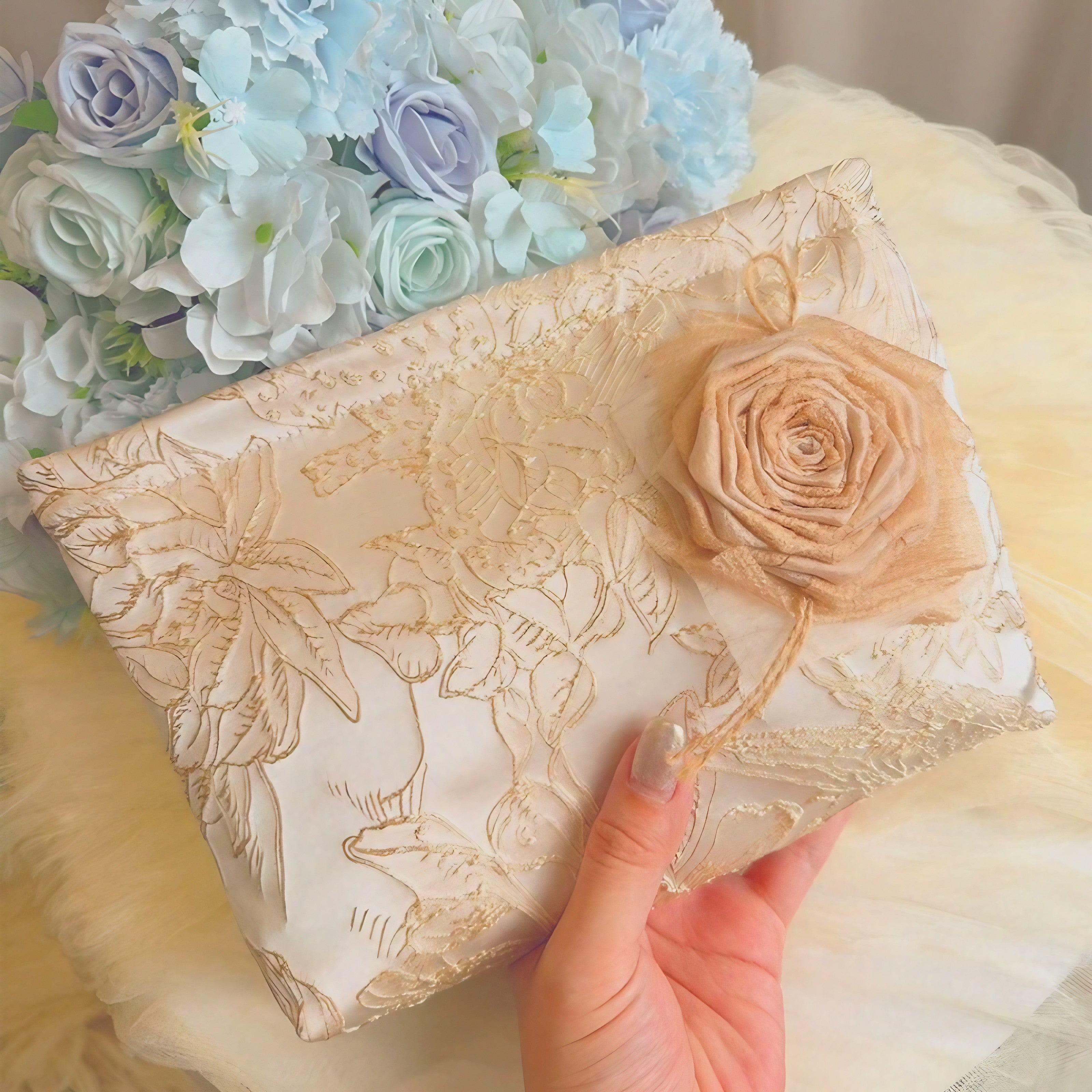 Golden Rose Pouch
