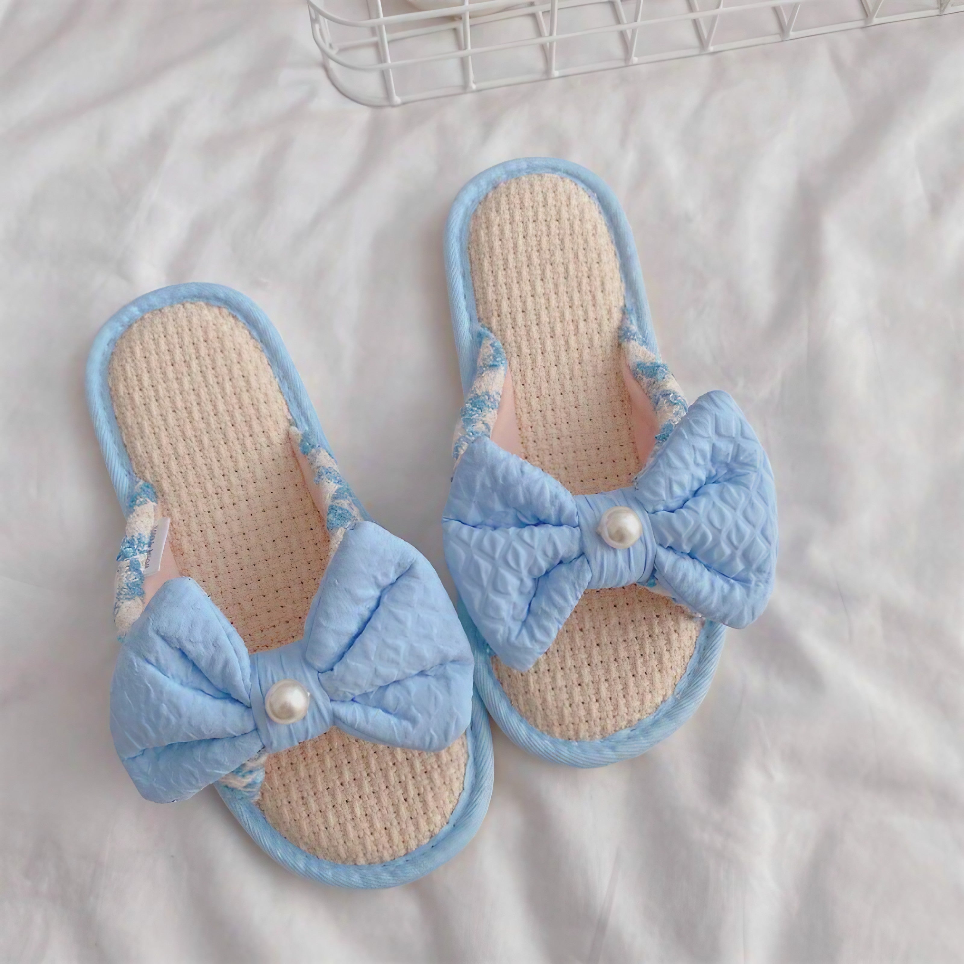 Graceful Bow Slippers