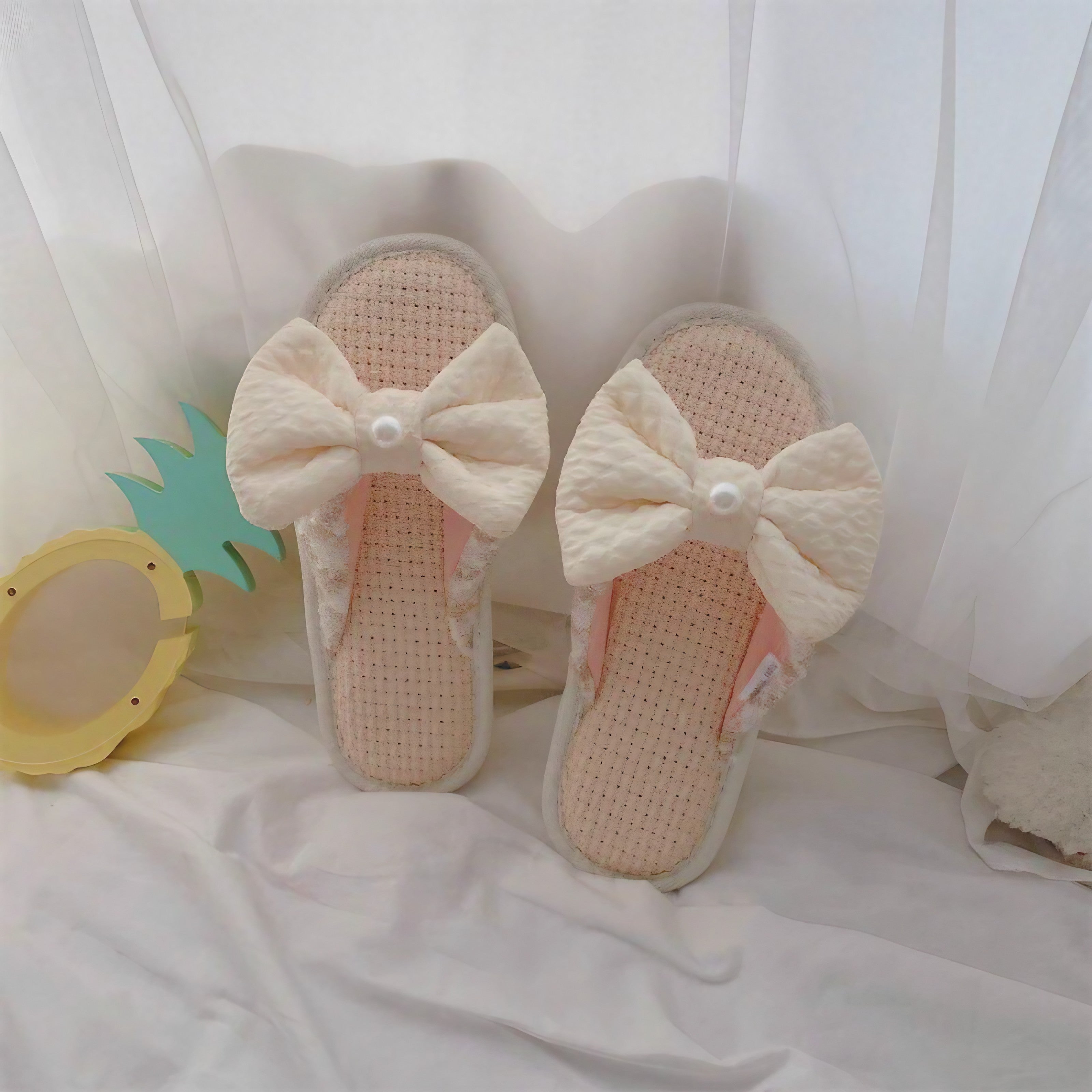 Graceful Bow Slippers
