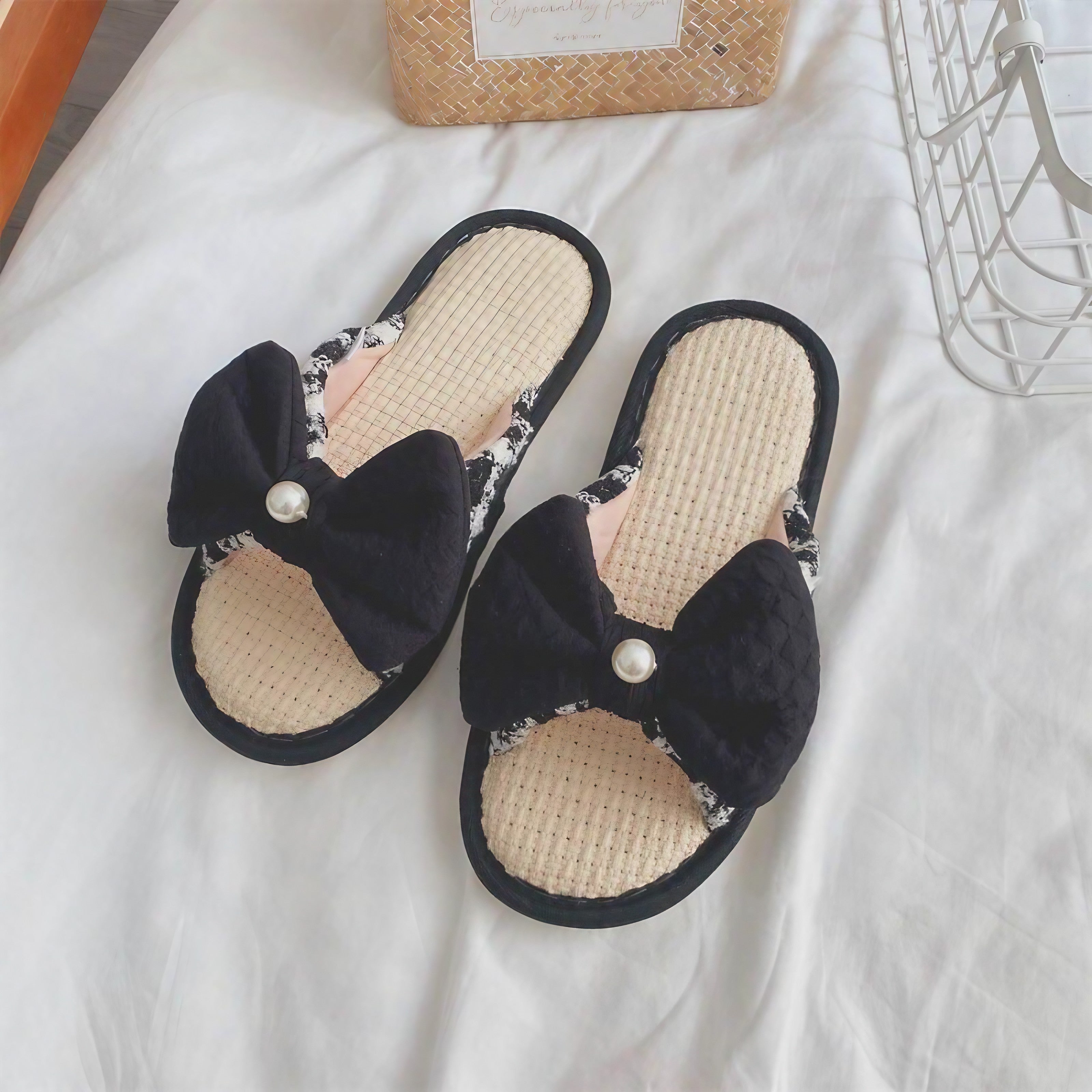 Graceful Bow Slippers