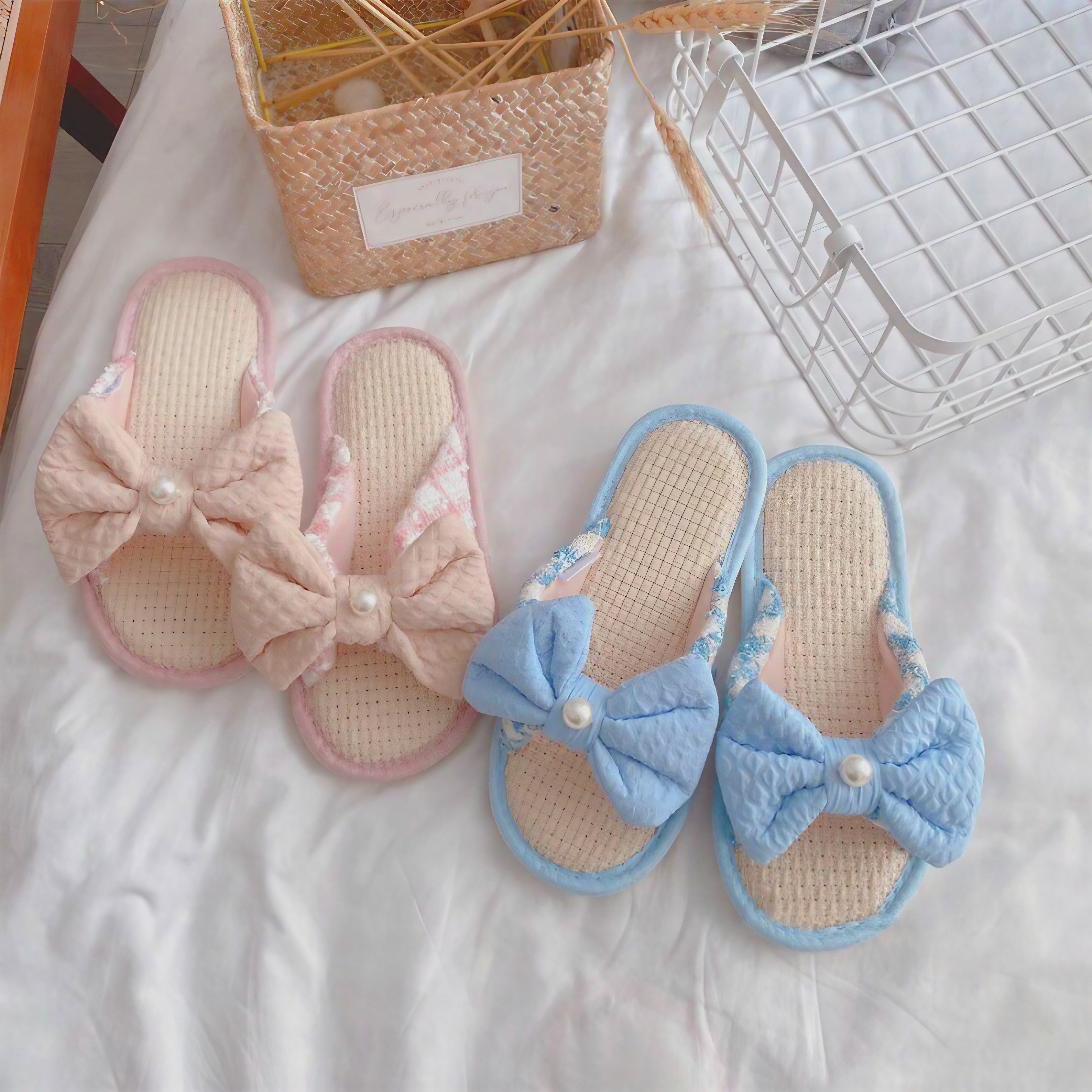 Graceful Bow Slippers