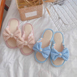 Graceful Bow Slippers