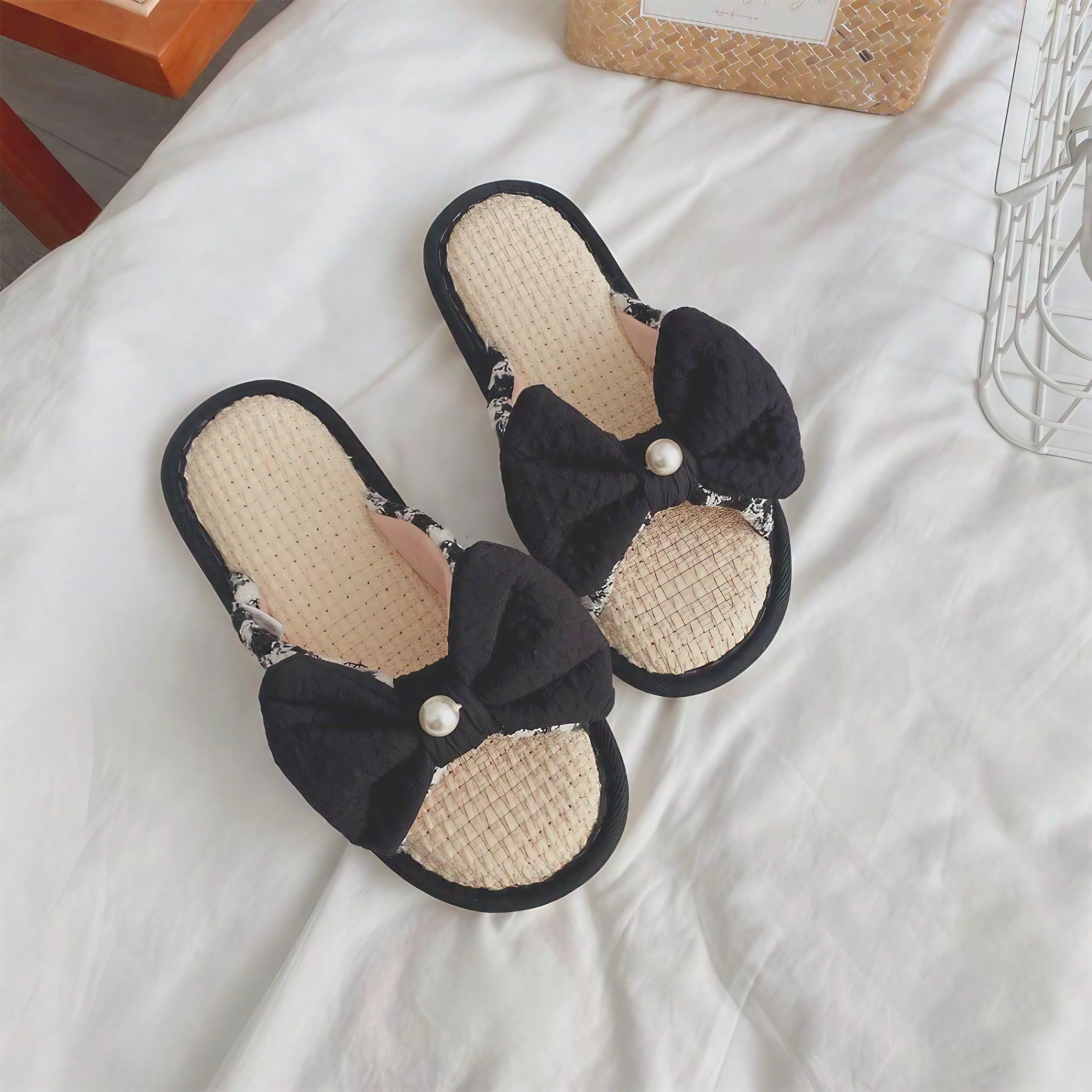 Graceful Bow Slippers