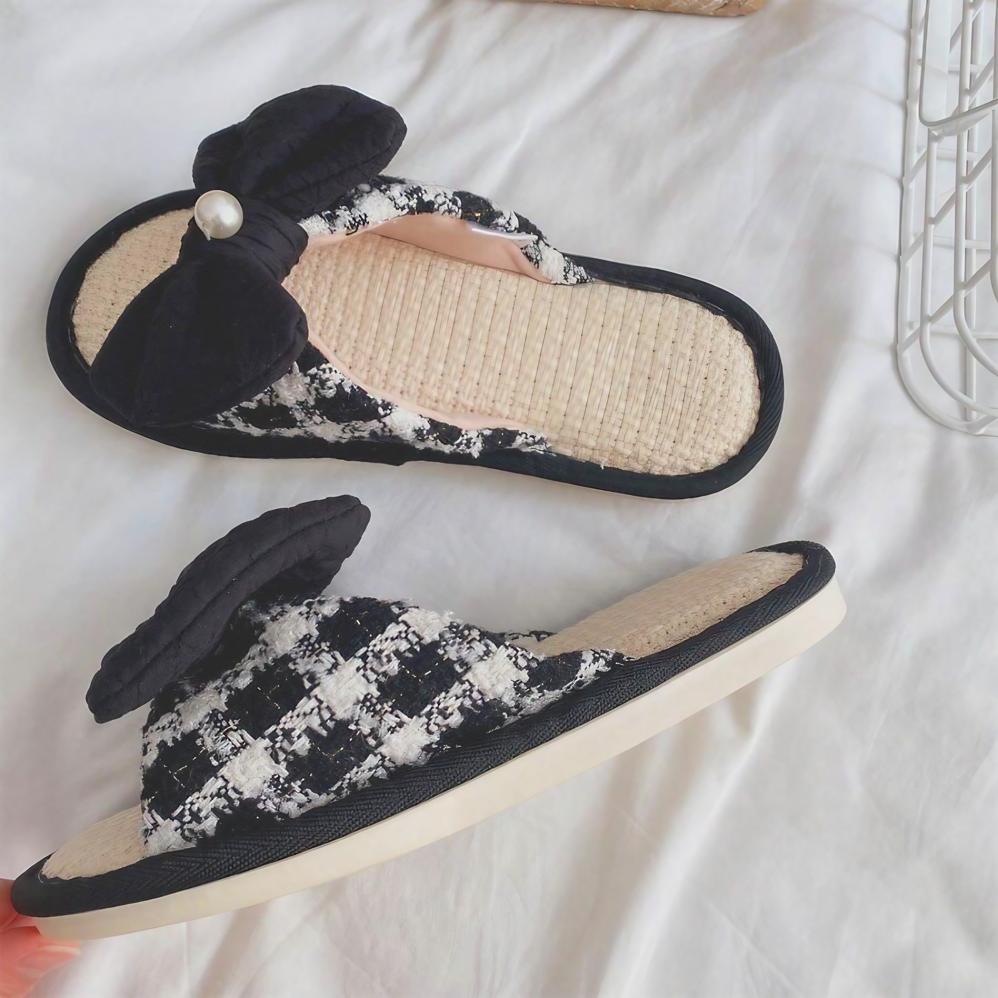Graceful Bow Slippers