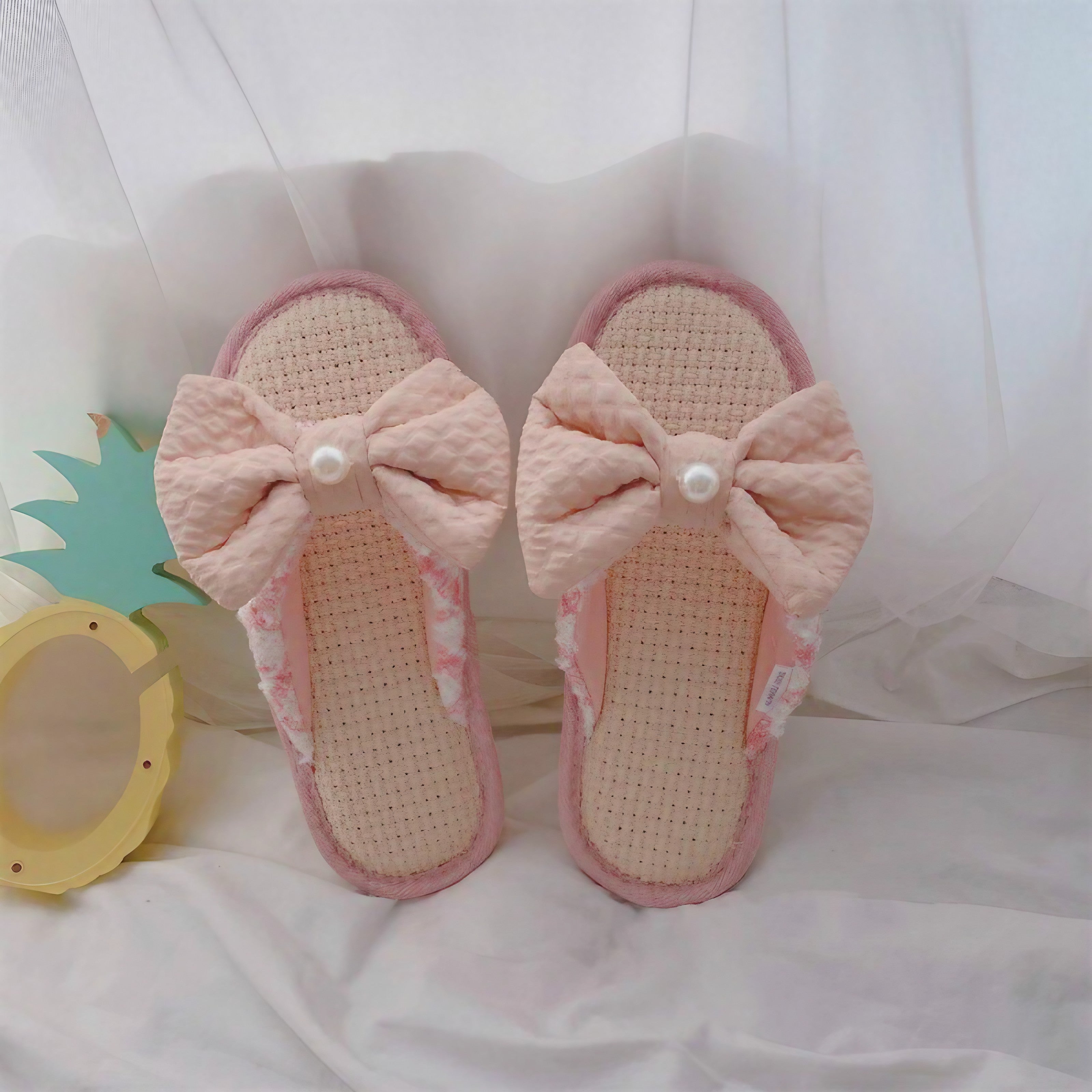 Graceful Bow Slippers