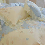Graceful Floral Frill Bedding Set