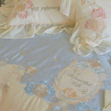 Graceful Floral Frill Bedding Set