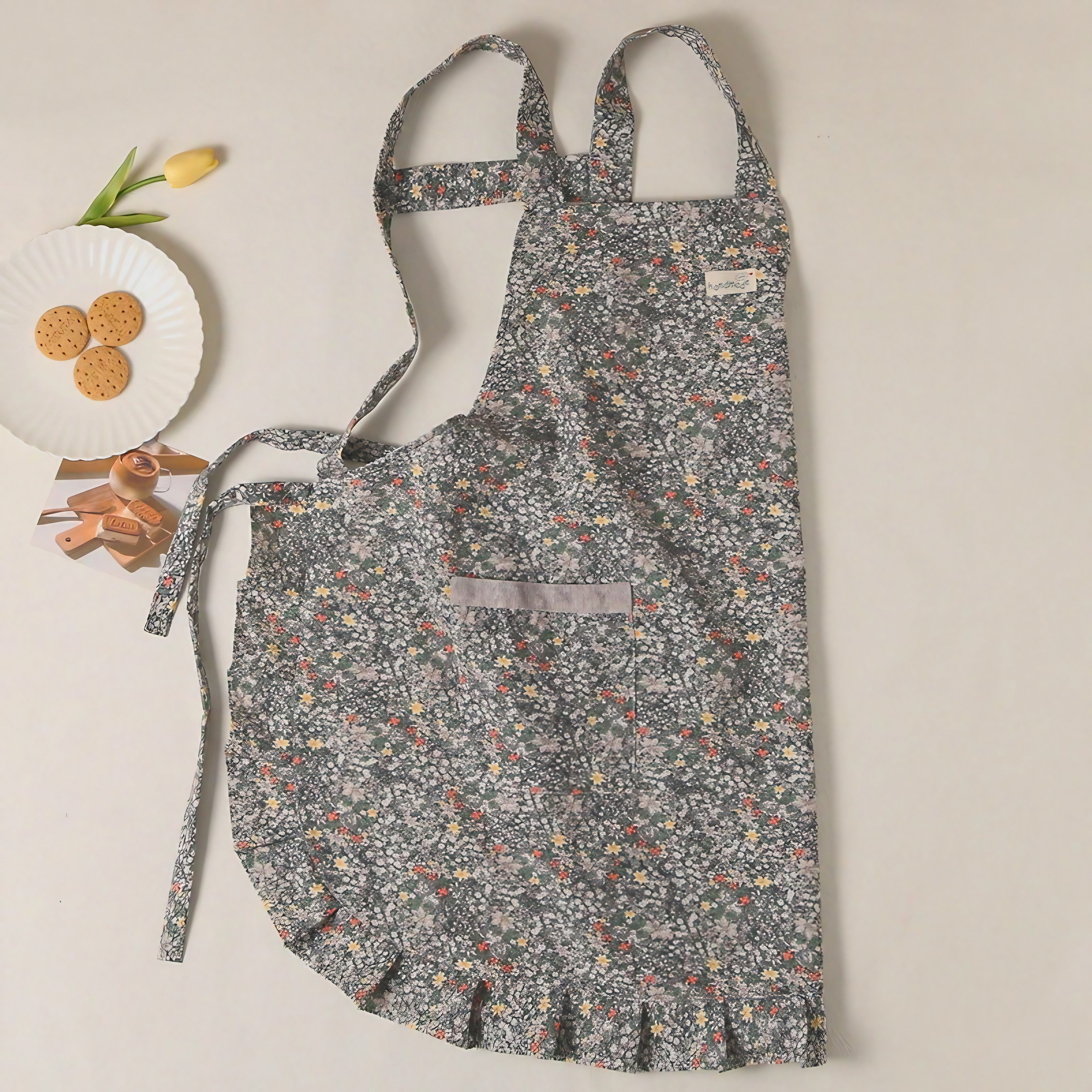 Lovely Flora Ruffle Apron