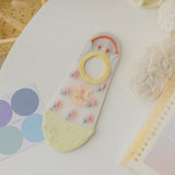 Smiley Bloom Mesh Socks