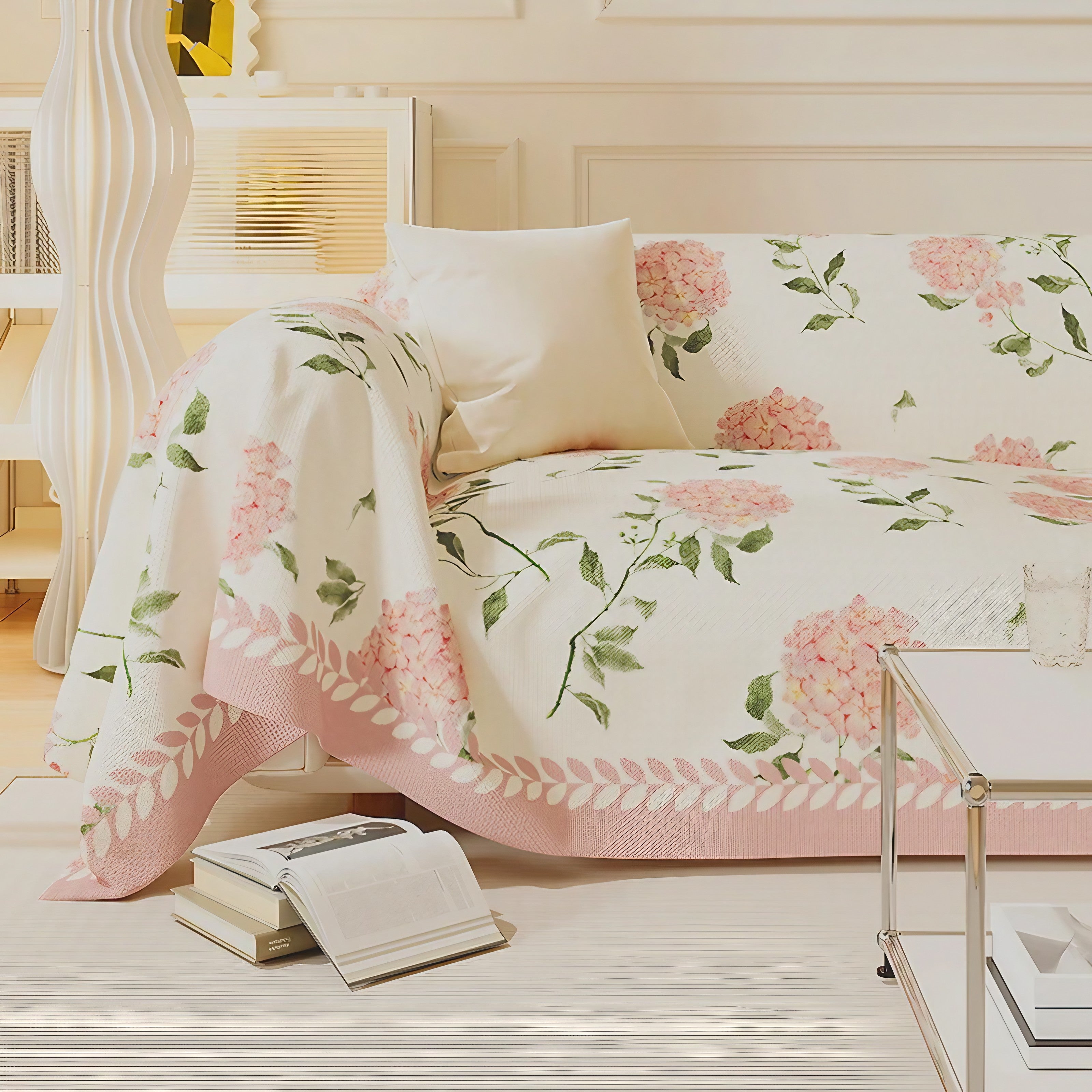 Hydrangea Bloom Sofa Cover