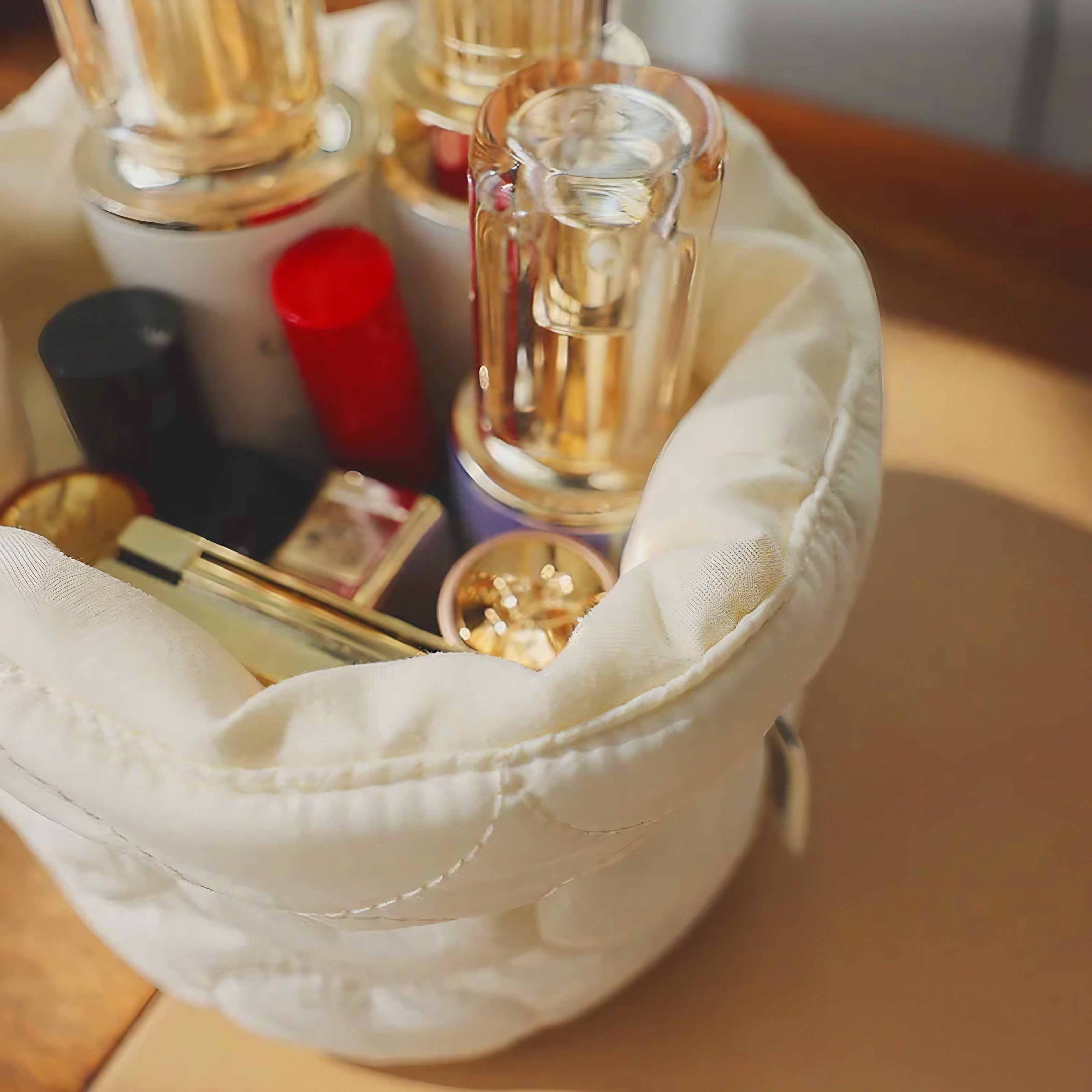 Lavender Meadow Vanity Basket