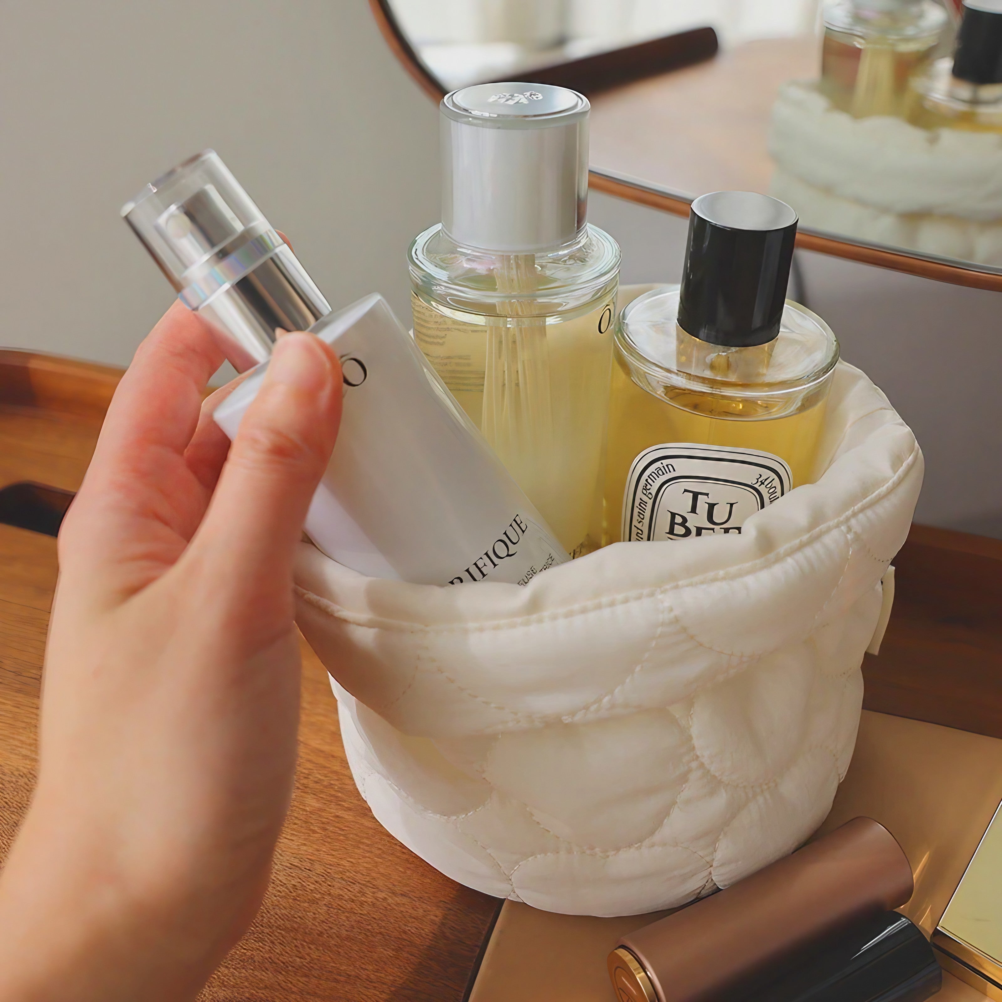 Lavender Meadow Vanity Basket