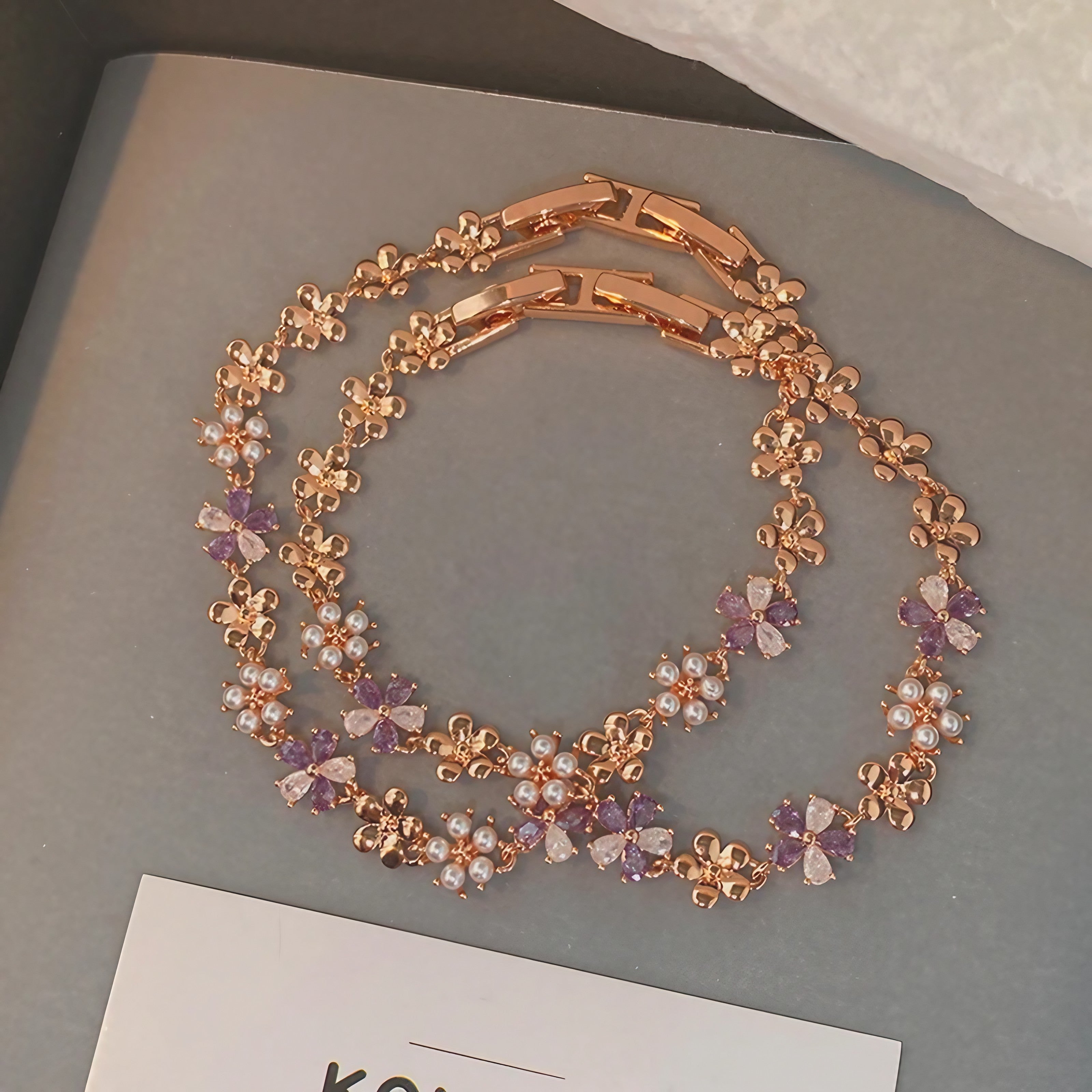 Lavender Wings Bracelet